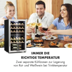 Vinamour 29 Duo Weinkühlschrank 2 Zonen 80L/29 Flaschen 5-22°C Touch -Küchenzubehör Verkaufsgeschäft 10033083 de 0004 logo