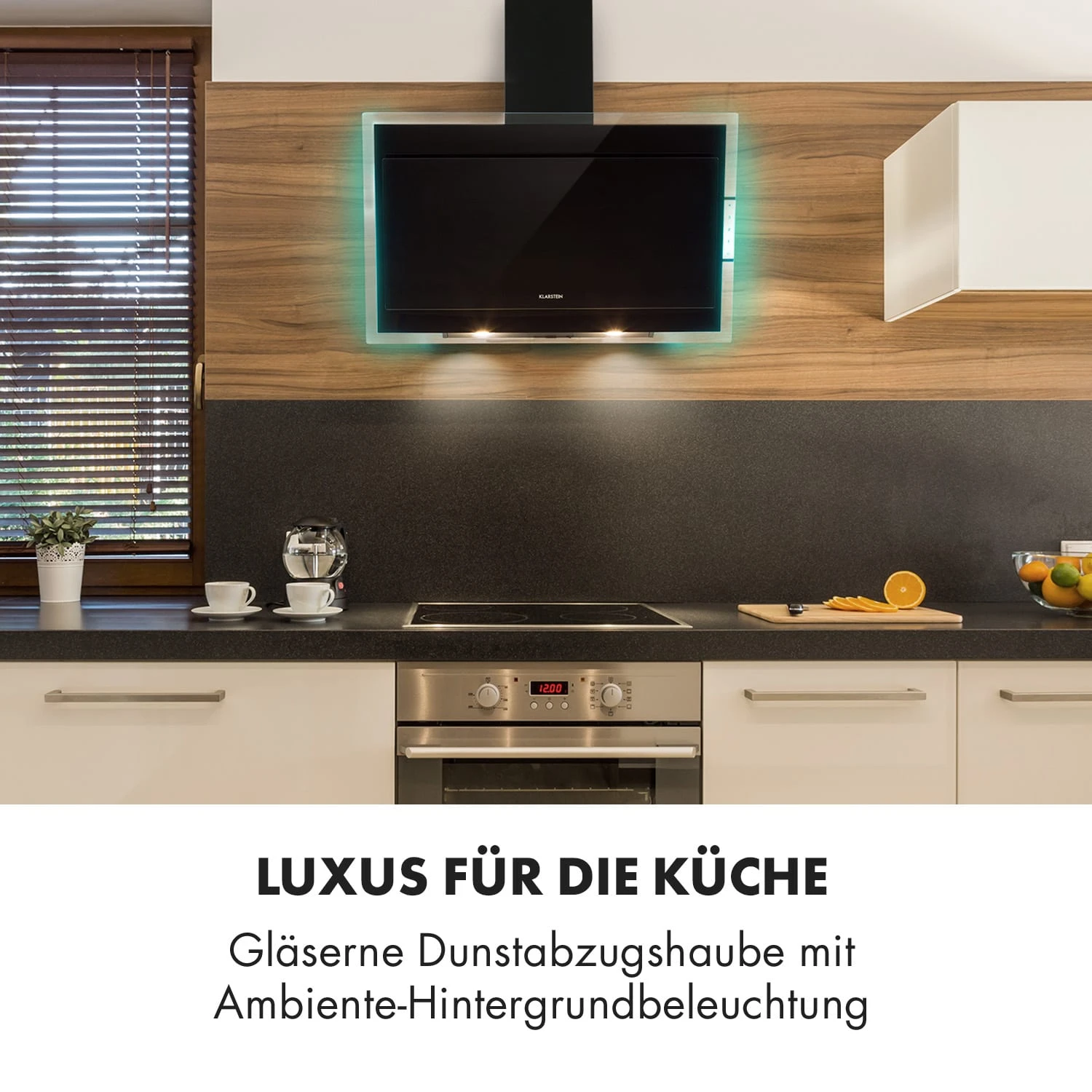 Mirage 90 Dunstabzugshaube 550 M³/h Touch-Panel RGB-Ambiente-Licht A++ 2 Mirage 90 Dunstabzugshaube 550 M³/h Touch-Panel RGB-Ambiente-Licht A++ – Bild 2