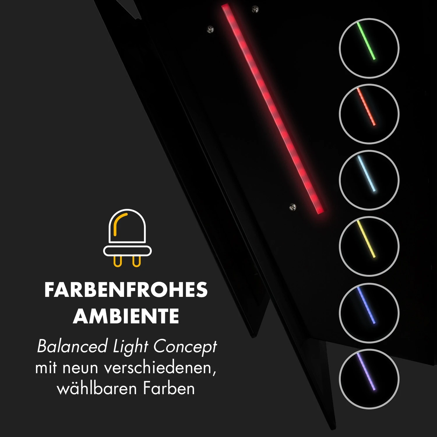 Mirage 90 Dunstabzugshaube 550 M³/h Touch-Panel RGB-Ambiente-Licht A++ 5 Mirage 90 Dunstabzugshaube 550 M³/h Touch-Panel RGB-Ambiente-Licht A++ – Bild 5