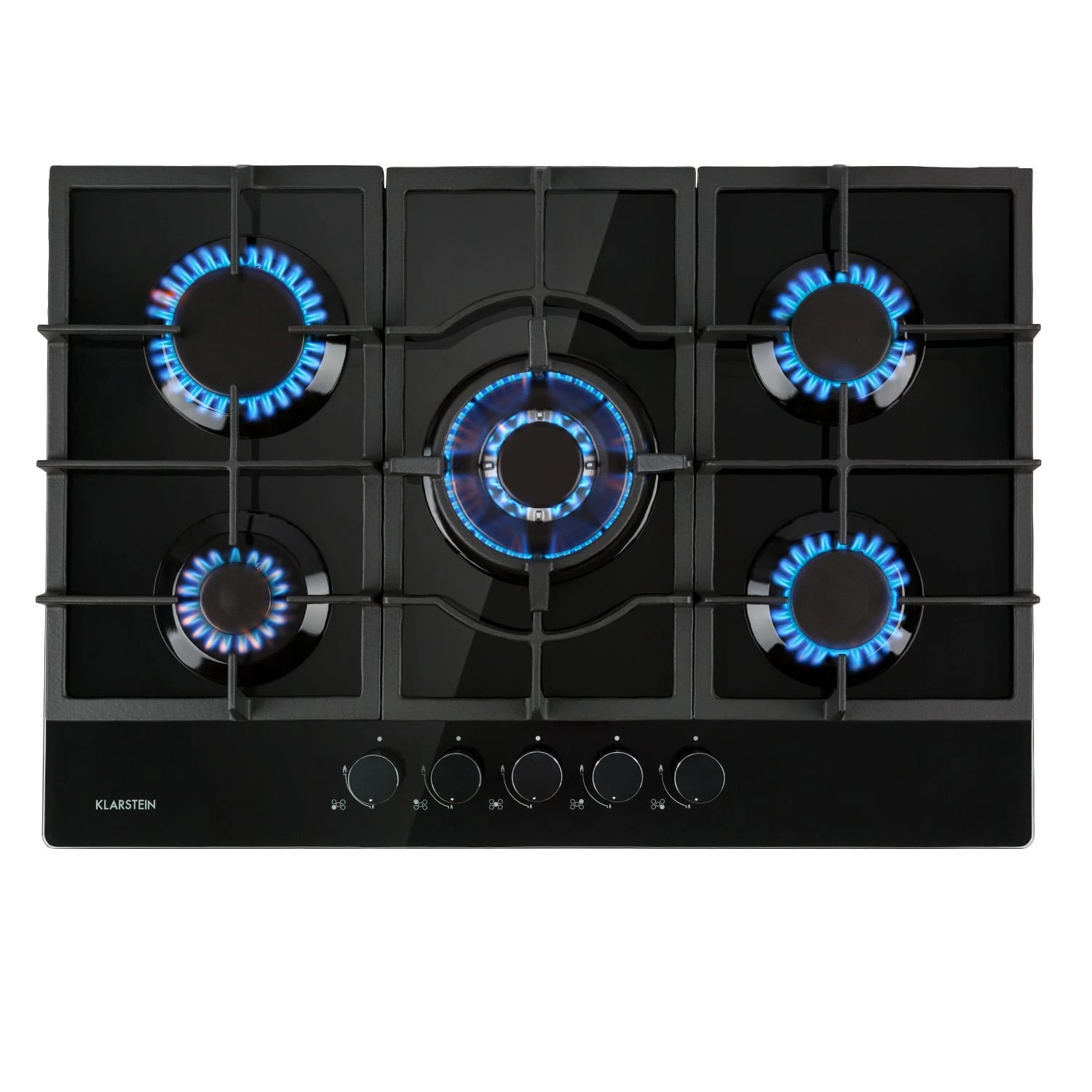 Ignito 5 Zonen Gaskochfeld 5-flammig Sabaf-Brenner Glaskeramik Schwarz 1 Ignito 5 Zonen Gaskochfeld 5-flammig Sabaf-Brenner Glaskeramik Schwarz