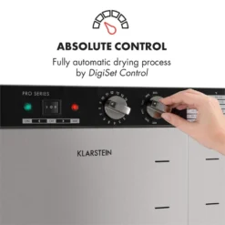 Master Jerky 24 Dörrautomat 5850W 40-90 °C 15h-Timer Edelstahl Silber 10 Master Jerky 24 Dörrautomat 5850W 40-90 °C 15h-Timer Edelstahl Silber -Küchenzubehör Verkaufsgeschäft 10033214 yy 0003 logo Klarstein Master Jerky 24 Doerrautomat silber