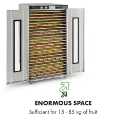 Master Jerky 24 Dörrautomat 5850W 40-90 °C 15h-Timer Edelstahl Silber 14 Master Jerky 24 Dörrautomat 5850W 40-90 °C 15h-Timer Edelstahl Silber -Küchenzubehör Verkaufsgeschäft 10033214 yy 0007 logo Klarstein Master Jerky 24 Doerrautomat silber