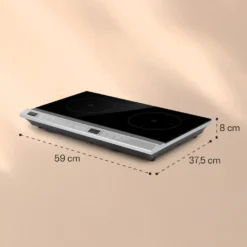 MisterCook Duo Kochplatte Infrarot 3000W 90-650°C Abschalttimer -Küchenzubehör Verkaufsgeschäft 10033283 yy 0006 logo