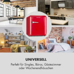 Audrey Mini Retro-Kühlschrank 48l 2 Ebenen -Küchenzubehör Verkaufsgeschäft 10033345 de 0003 logo