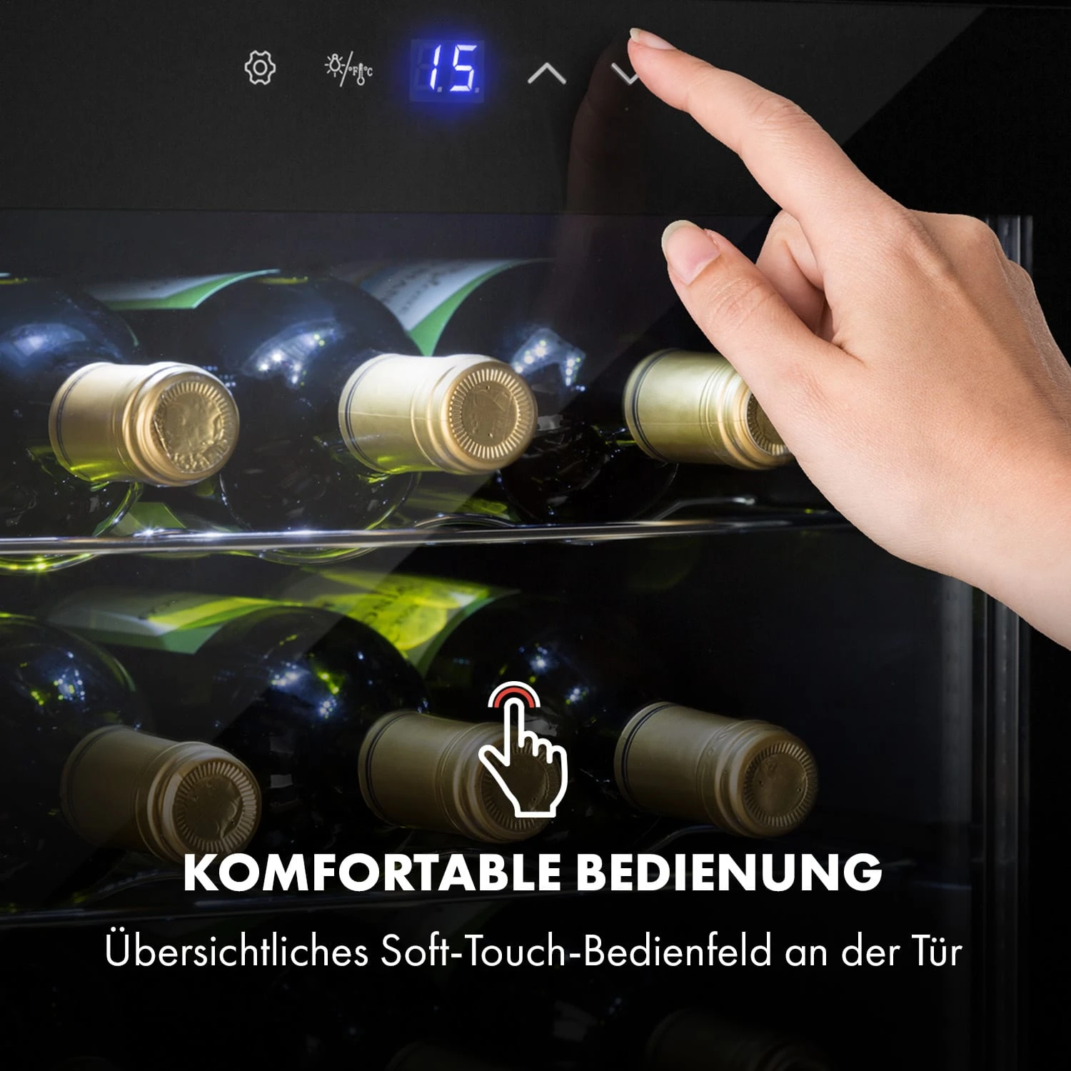 Shiraz 16 Uno Weinkühlschrank 42l Touch-Bedienfeld 131W 5-18°C 6 Shiraz 16 Uno Weinkühlschrank 42l Touch-Bedienfeld 131W 5-18°C – Bild 6