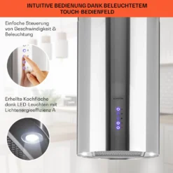 Beretta Inselabzugshaube Ø35cm Ab-/Umluft 650m³/h LED Edelstahl 12 Beretta Inselabzugshaube Ø35cm Ab-/Umluft 650m³/h LED Edelstahl -Küchenzubehör Verkaufsgeschäft 10033717 de 0004 usp