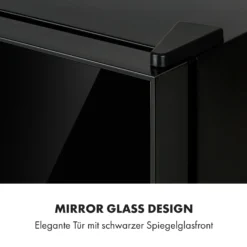 Frosty Mini-Kühlschrank EEC A Spiegelglastür 10 Liter Schwarz -Küchenzubehör Verkaufsgeschäft 10033836 de 0003 logo