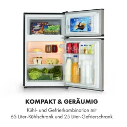 Big Daddy Cool Kühl-Gefrierkombination 61/25 Liter 2 Ebenen Edelstahl 14 Big Daddy Cool Kühl-Gefrierkombination 61/25 Liter 2 Ebenen Edelstahl -Küchenzubehör Verkaufsgeschäft 10034005 de 0003 logo