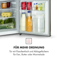 Big Daddy Cool Kühl-Gefrierkombination 61/25 Liter 2 Ebenen Edelstahl 15 Big Daddy Cool Kühl-Gefrierkombination 61/25 Liter 2 Ebenen Edelstahl -Küchenzubehör Verkaufsgeschäft 10034005 de 0004 logo