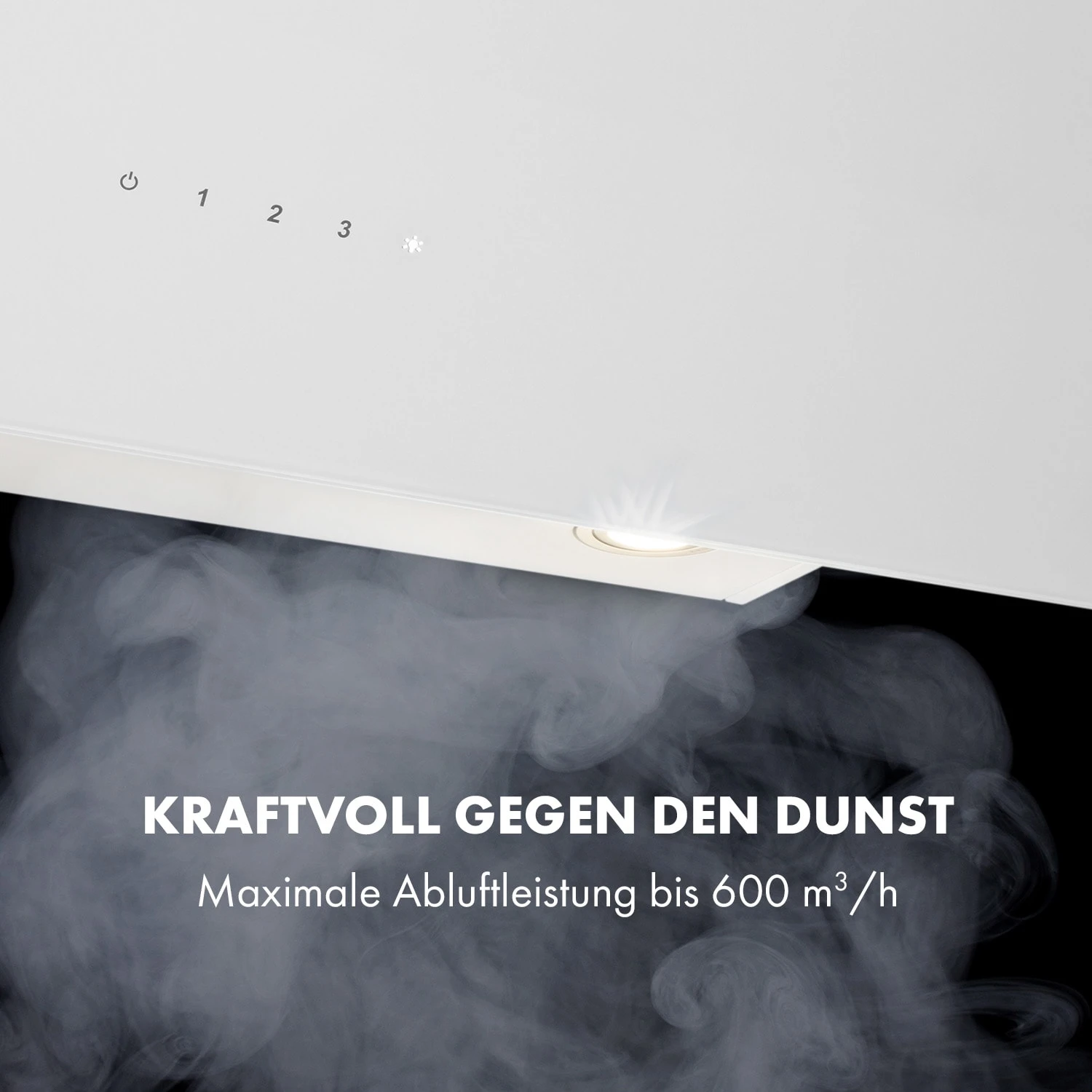 Alina Dunstabzugshaube 90 Cm 600 M³/h Ambientelicht Glasfront Weiß 5 Alina Dunstabzugshaube 90 Cm 600 M³/h Ambientelicht Glasfront Weiß – Bild 5
