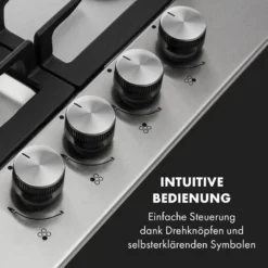 Ignito 4 Zonen Gaskochfeld 4-flammig Sabaf-Brenner Edelstahl Silber 12 Ignito 4 Zonen Gaskochfeld 4-flammig Sabaf-Brenner Edelstahl Silber -Küchenzubehör Verkaufsgeschäft 10034110 de 0004 logo