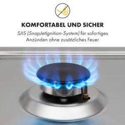 Ignito 4 Zonen Gaskochfeld 4-flammig Sabaf-Brenner Edelstahl Silber 13 Ignito 4 Zonen Gaskochfeld 4-flammig Sabaf-Brenner Edelstahl Silber -Küchenzubehör Verkaufsgeschäft 10034110 de 0005 logo