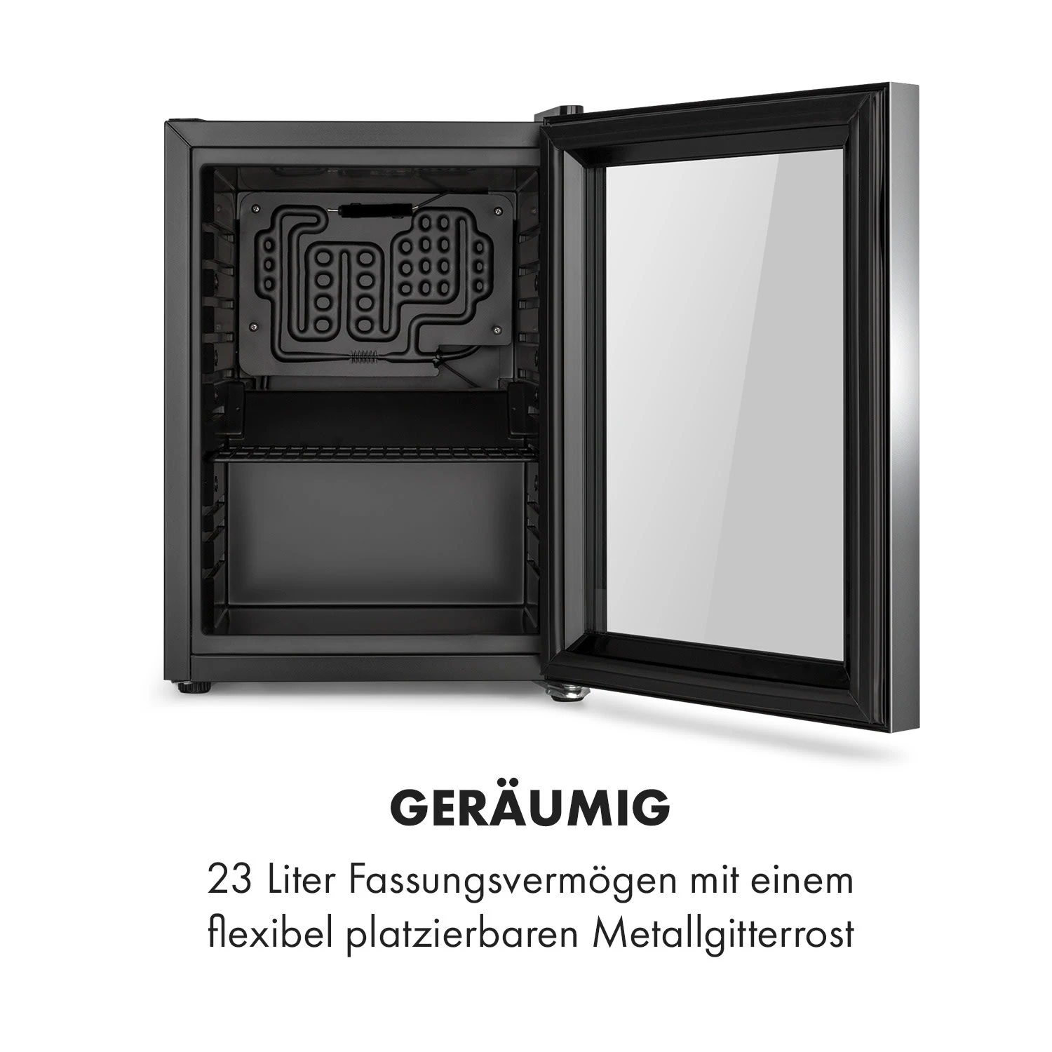 Harlem Getränkekühlschrank 23 Liter 1 Metallrost Glastür 5 Harlem Getränkekühlschrank 23 Liter 1 Metallrost Glastür – Bild 5