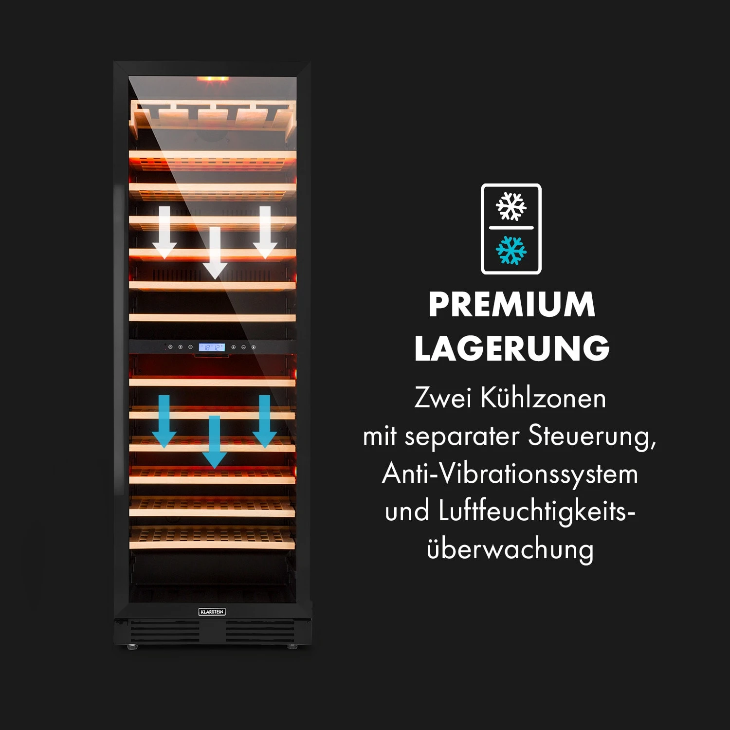 Vinovilla Grande 162 Built-in Duo Onyx Weinkühlschrank 425 Ltr 162 Fl. 7 Vinovilla Grande 162 Built-in Duo Onyx Weinkühlschrank 425 Ltr 162 Fl. – Bild 7