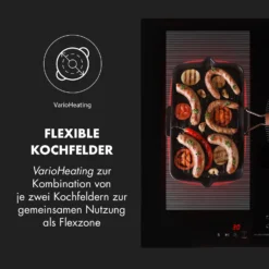 Delicatessa 3 Flex Induktionskochfeld 3 Zonen 6600W Flexzone Schwarz -Küchenzubehör Verkaufsgeschäft 10034194 de 0004 logo