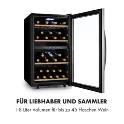 Vinamour 45 DuoWeinkühlschrank 2 Zonen 118 Ltr / 45 Fl 5-18 °C -Küchenzubehör Verkaufsgeschäft 10034216 de 0003 logo