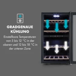 Vinamour 45 DuoWeinkühlschrank 2 Zonen 118 Ltr / 45 Fl 5-18 °C -Küchenzubehör Verkaufsgeschäft 10034216 de 0005 logo