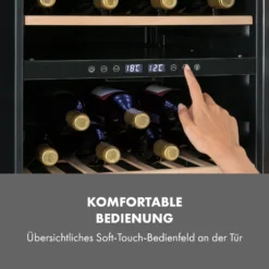 Vinamour 45 DuoWeinkühlschrank 2 Zonen 118 Ltr / 45 Fl 5-18 °C -Küchenzubehör Verkaufsgeschäft 10034216 de 0006 logo