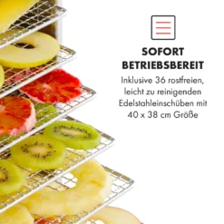 Master Jerky 550 Dörrautomat 2400W 40-90 °C 24h-Timer Edelstahl Silber 11 Master Jerky 550 Dörrautomat 2400W 40-90 °C 24h-Timer Edelstahl Silber -Küchenzubehör Verkaufsgeschäft 10034546 de 0004 logo