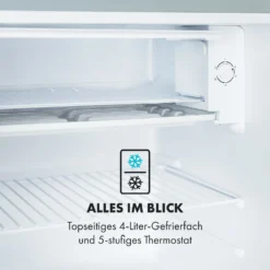 Delaware Kühlschrank 75 Liter 4-Liter-Gefrierfach Kompression -Küchenzubehör Verkaufsgeschäft 10034553 de 0007 logo