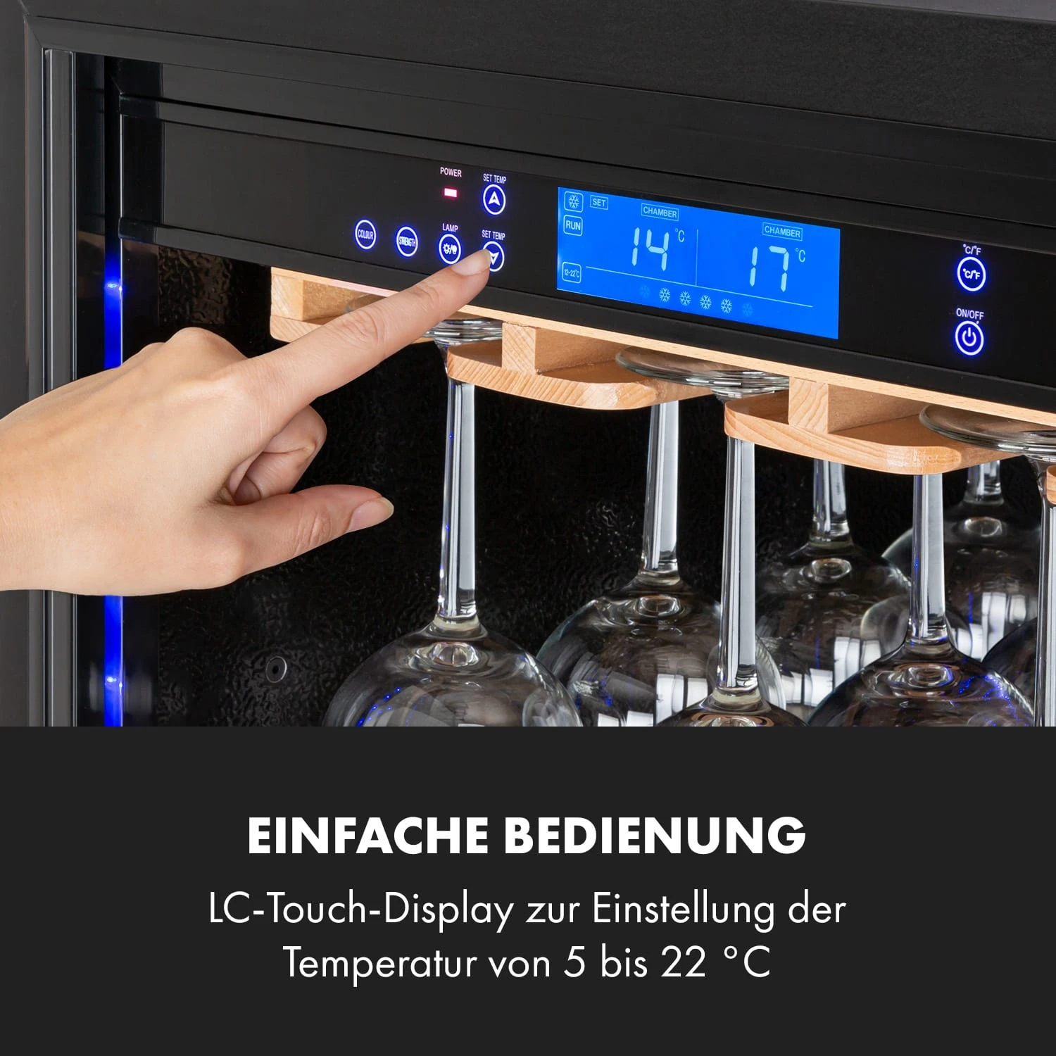 First Class 84 Weinkühlschrank 4 Dispenser 84 Fl. 5-22°C Touch Glastür 6 First Class 84 Weinkühlschrank 4 Dispenser 84 Fl. 5-22°C Touch Glastür – Bild 6