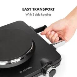 Cookorama Doppelkochplatte 1900-2250 W 150/180 Mm Ø 5 Stufen Schwarz 12 Cookorama Doppelkochplatte 1900-2250 W 150/180 Mm Ø 5 Stufen Schwarz -Küchenzubehör Verkaufsgeschäft 10034573 yy 0006 logo Klarstein Cookorama Doppelkochplatte schwarz