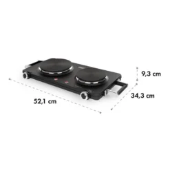 Cookorama Doppelkochplatte 1900-2250 W 150/180 Mm Ø 5 Stufen Schwarz 13 Cookorama Doppelkochplatte 1900-2250 W 150/180 Mm Ø 5 Stufen Schwarz -Küchenzubehör Verkaufsgeschäft 10034573 yy 0007 logo Klarstein Cookorama Doppelkochplatte schwarz