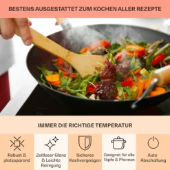 EasyCook Keramikkochfeld 6100W Drehregler Schwarz 13 EasyCook Keramikkochfeld 6100W Drehregler Schwarz -Küchenzubehör Verkaufsgeschäft 10034604 de 0005 usp