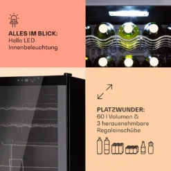 Coachella 60 Kühlschrank 60 Liter WiFi-Funktion Hintergrundbeleuchtung -Küchenzubehör Verkaufsgeschäft 10034823 de 0004 usp