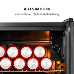 Beersafe XXL Onyx Kühlschrank 80 Liter 3 Böden Panoramaglastür -Küchenzubehör Verkaufsgeschäft 10034848 de 0006 logo