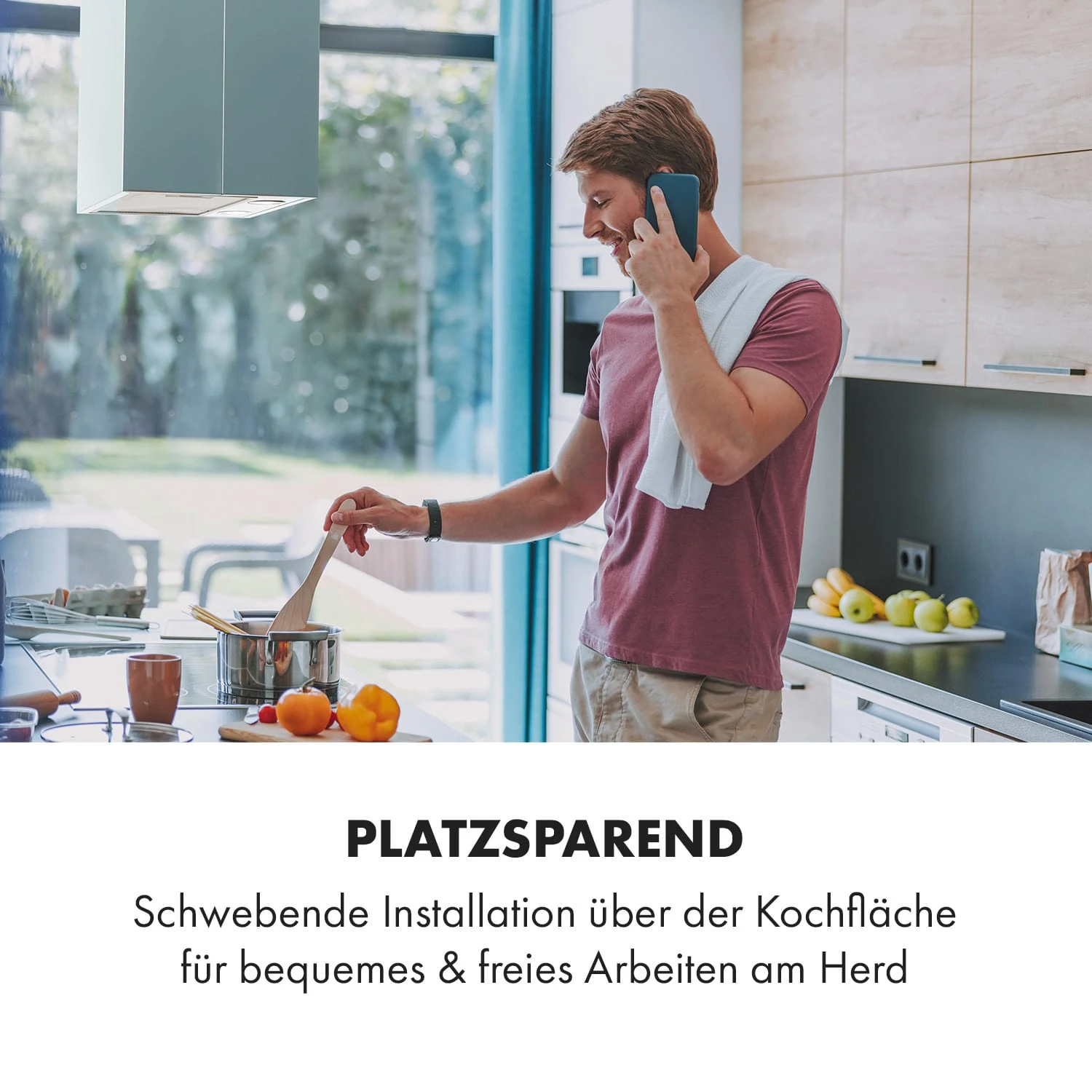 Structura Inselabzugshaube Abluft 641 M³/h Max. LED-Licht Edelstahl 2 Structura Inselabzugshaube Abluft 641 M³/h Max. LED-Licht Edelstahl – Bild 2