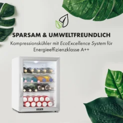 Beersafe XL Crystal White Kühlschrank 60 Liter 4 Böden Panoramaglastür Edelstahl -Küchenzubehör Verkaufsgeschäft 10034892 de 0003 logo