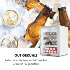 Beersafe XL Crystal White Kühlschrank 60 Liter 4 Böden Panoramaglastür Edelstahl -Küchenzubehör Verkaufsgeschäft 10034892 de 0005 logo