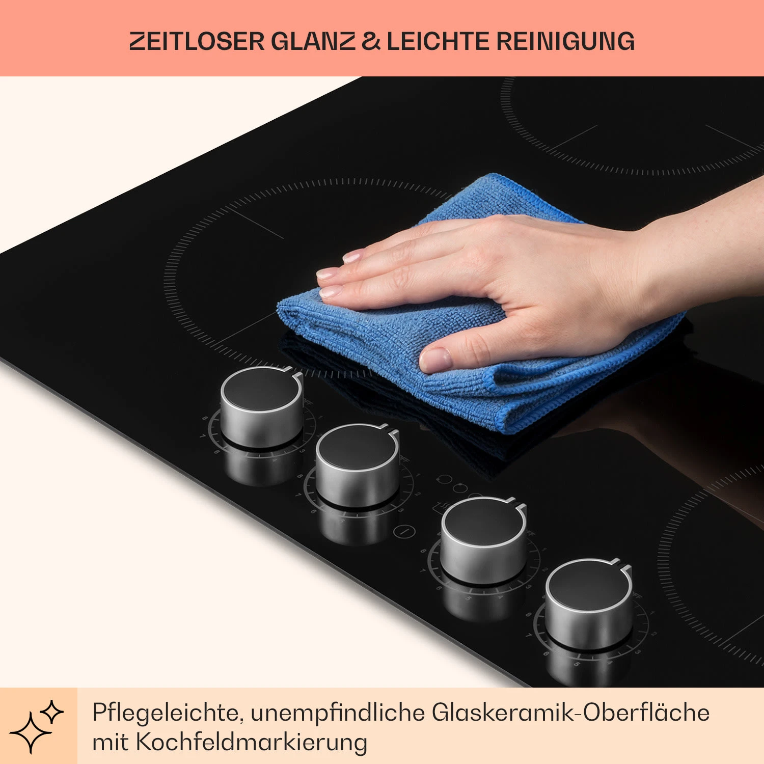 Kochheld 4-Zonen-Induktionskochfeld 6000W Dreh-Regler Glas Schwarz 8 Kochheld 4-Zonen-Induktionskochfeld 6000W Dreh-Regler Glas Schwarz – Bild 8