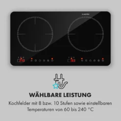 Cookio Kochfeld Induktion Freistehend 3500 W Bis 240 °C Glaskeramik 12 Cookio Kochfeld Induktion Freistehend 3500 W Bis 240 °C Glaskeramik -Küchenzubehör Verkaufsgeschäft 10034949 de 0004 logo