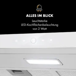 Contempo Neo Unterbau-Dunstabzugshaube 60cm 175m³/h LED Edelstahl Acryl Weiß -Küchenzubehör Verkaufsgeschäft 10034961 de 0006 logo