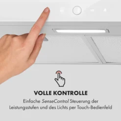 Contempo Neo Unterbau-Dunstabzugshaube 60cm 175m³/h LED Edelstahl Acryl Weiß -Küchenzubehör Verkaufsgeschäft 10034961 de 0008 logo
