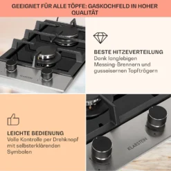 Alchemist Domino Gaskochfeld 2-flammig Aluminium-Brenner Glaskeramik 12 Alchemist Domino Gaskochfeld 2-flammig Aluminium-Brenner Glaskeramik -Küchenzubehör Verkaufsgeschäft 10034968 de 0004 usp