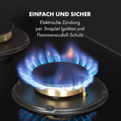 Goldflame 4 Gaskochfeld 4-flammig Messing-Brenner Glaskeramik Schwarz 14 Goldflame 4 Gaskochfeld 4-flammig Messing-Brenner Glaskeramik Schwarz -Küchenzubehör Verkaufsgeschäft 10034972 de 0005 logo