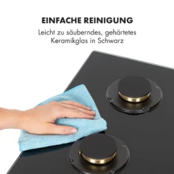Goldflame 4 Gaskochfeld 4-flammig Messing-Brenner Glaskeramik Schwarz 17 Goldflame 4 Gaskochfeld 4-flammig Messing-Brenner Glaskeramik Schwarz -Küchenzubehör Verkaufsgeschäft 10034972 de 0008 logo