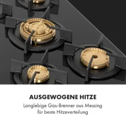 Goldflame 5 Gaskochfeld 5-flammig Messing-Brenner Glaskeramik Schwarz 11 Goldflame 5 Gaskochfeld 5-flammig Messing-Brenner Glaskeramik Schwarz -Küchenzubehör Verkaufsgeschäft 10034973 de 0003 logo