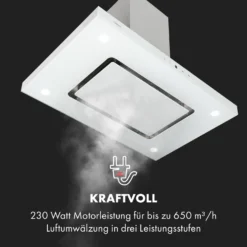 Valeria Inselhaube 90cm 650m³/h Touch EEC A LED Glas Edelstahl -Küchenzubehör Verkaufsgeschäft 10034974 de 0006 logo