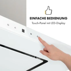 Valeria Inselhaube 90cm 650m³/h Touch EEC A LED Glas Edelstahl -Küchenzubehör Verkaufsgeschäft 10034974 de 0007 logo
