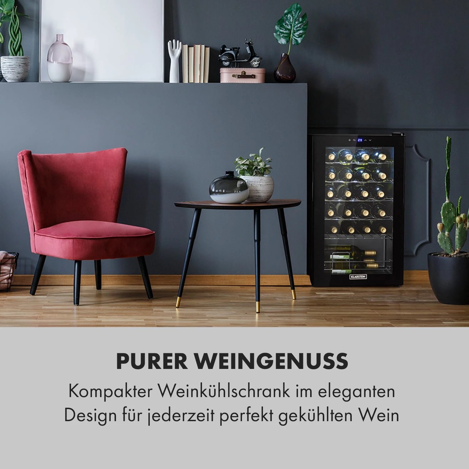 Shiraz 24 Uno Weinkühlschrank 63l 24Fl Touch-Bedienfeld 5-18°C 2 Shiraz 24 Uno Weinkühlschrank 63l 24Fl Touch-Bedienfeld 5-18°C – Bild 2