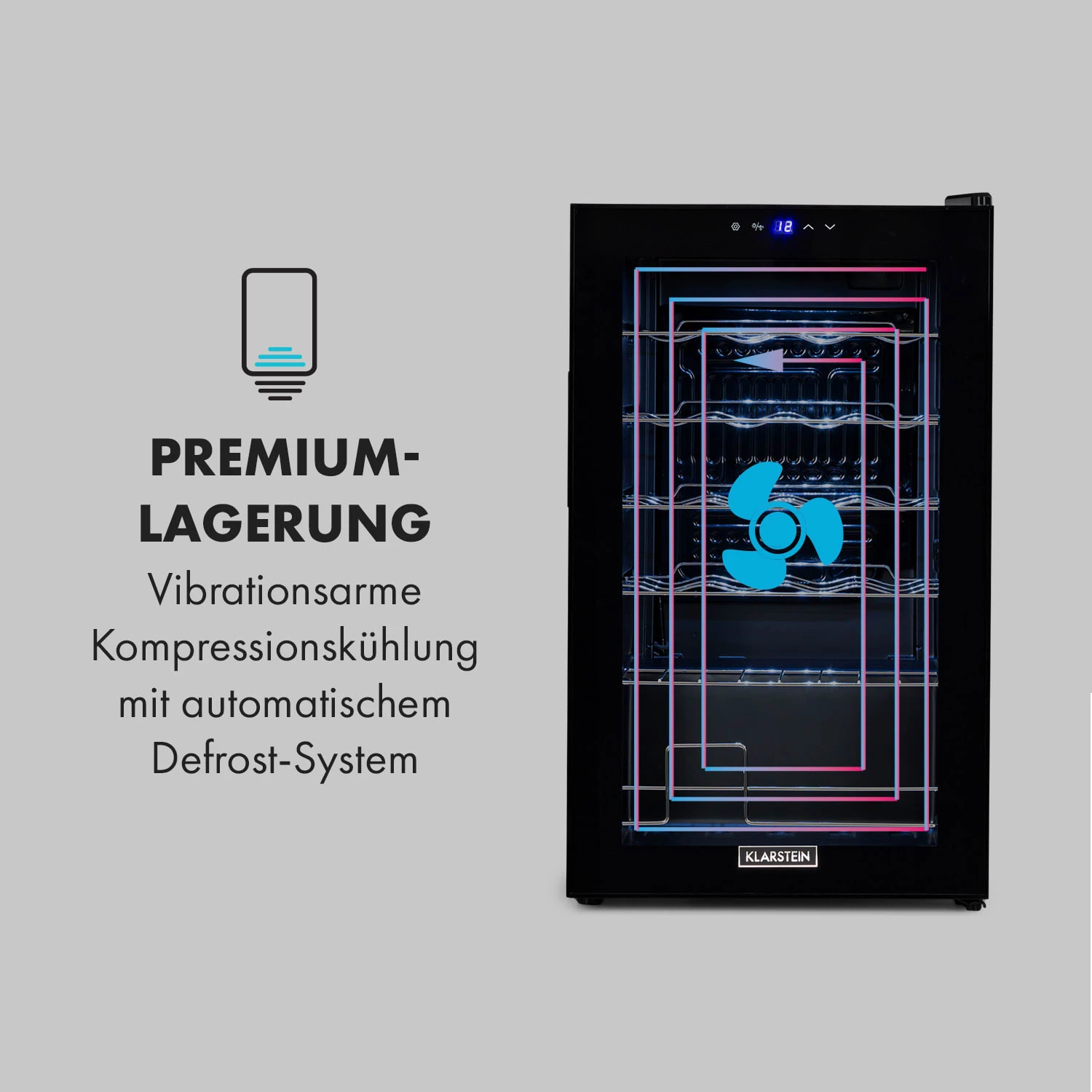 Shiraz 24 Uno Weinkühlschrank 63l 24Fl Touch-Bedienfeld 5-18°C 5 Shiraz 24 Uno Weinkühlschrank 63l 24Fl Touch-Bedienfeld 5-18°C – Bild 5