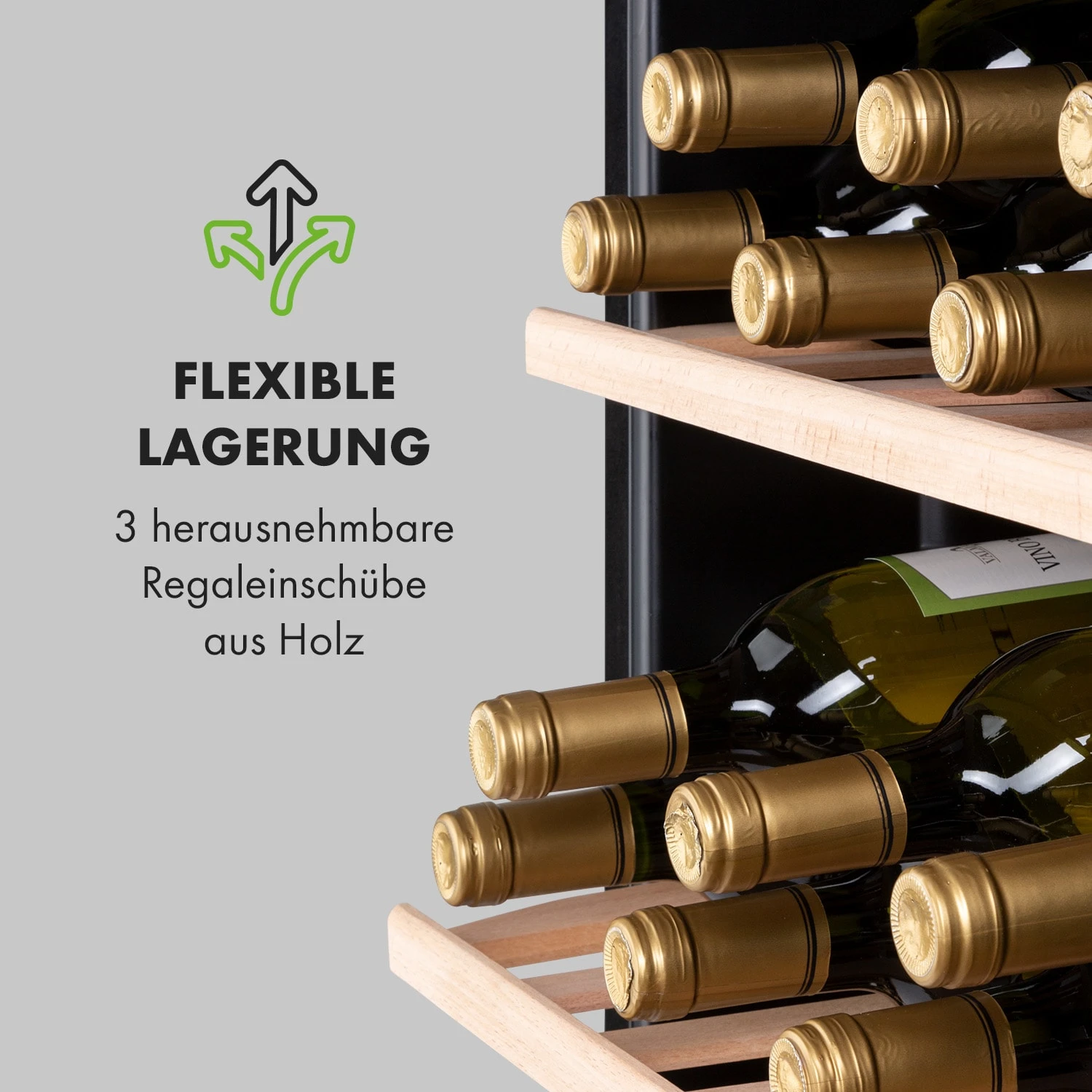 Vinamour 48 Uno Weinkühlschrank 128l 48Fl 3 Einschübe 4-18°C 7 Vinamour 48 Uno Weinkühlschrank 128l 48Fl 3 Einschübe 4-18°C – Bild 7