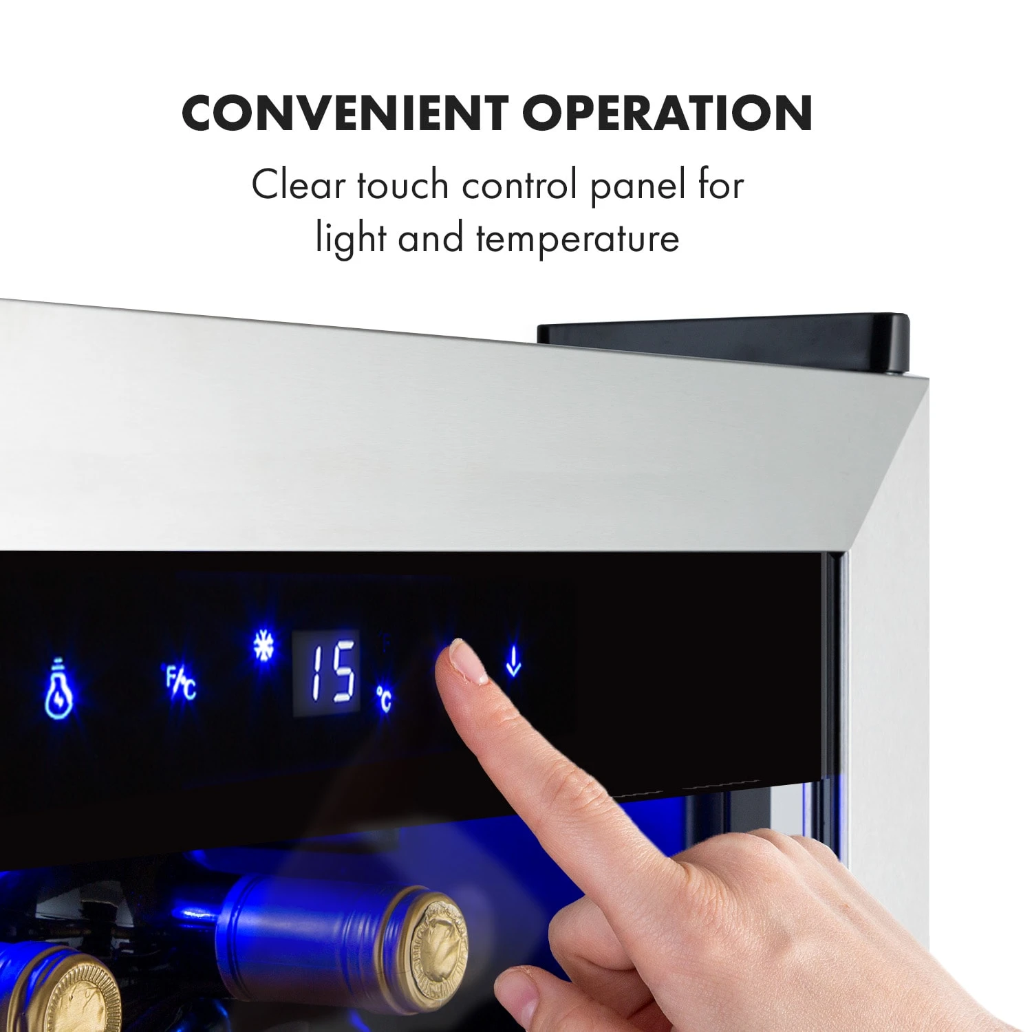 Vinamour 48 Uno Weinkühlschrank 128l 48Fl 3 Einschübe 4-18°C 6 Vinamour 48 Uno Weinkühlschrank 128l 48Fl 3 Einschübe 4-18°C – Bild 6