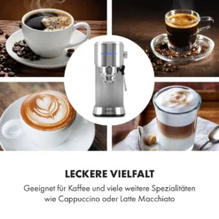 Futura Espressomaker 20 Bar 1450 Watt 20 Bar Wassertank: 1,25 Liter Rostfreier Edelstahl 14 Futura Espressomaker 20 Bar 1450 Watt 20 Bar Wassertank: 1,25 Liter Rostfreier Edelstahl -Küchenzubehör Verkaufsgeschäft 10035183 de 0005 logo