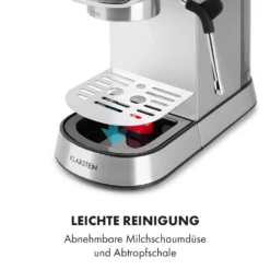 Futura Espressomaker 20 Bar 1450 Watt 20 Bar Wassertank: 1,25 Liter Rostfreier Edelstahl 18 Futura Espressomaker 20 Bar 1450 Watt 20 Bar Wassertank: 1,25 Liter Rostfreier Edelstahl -Küchenzubehör Verkaufsgeschäft 10035183 de 0009 logo