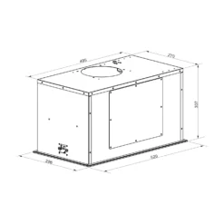 Hektor Brilliant Edition Lüfterbaustein 52 Cm 506 M³/h Touch Glas -Küchenzubehör Verkaufsgeschäft 10035187 yy 0007 logo Klarstein Hekor Brilliant Edition Luefterbaustein